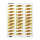 Nep goud folie rode trouw etiket (Full Sheet)