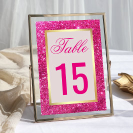 Nep goud folie roze glitters bruiloft kaart