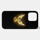 Nep goud folie vredesduif op zwart Case-Mate iPhone case (Achterkant (horizontaal))