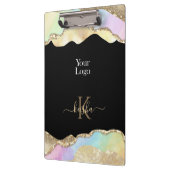 Nep goud glitters & pastel golven Bling Klembord (Links)