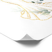 Nep Goud & Groene Kaarten & Cadeaus Bord Poster (Hoek)