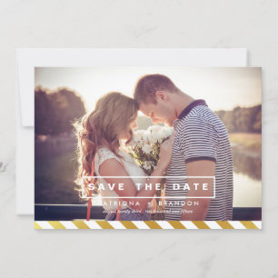 NEP GOUDE FOLIE FOTO SAVE THE DATE AANKONDIGING
