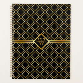 Nep Gouden As Monogram – Zwart & Goud Planner