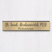 Nep gouden dokter Dokterspraktijk deur bord Deurbordje (Voorkant)
