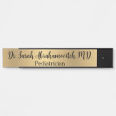Nep gouden dokter Dokterspraktijk deur bord Deurbordje (Voorkant)