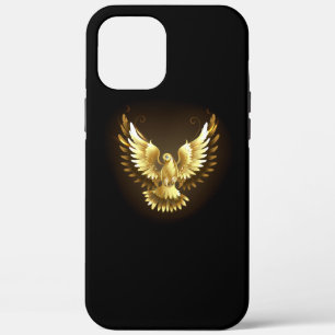Nep gouden folie vredesduif op zwart Case-Mate iPhone case