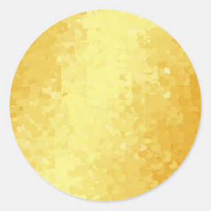 Nep gouden harten glamour blanco sjabloon elegant ronde sticker