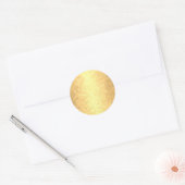 Nep gouden harten Lege sjabloon glamour goud Ronde Sticker (Envelop)