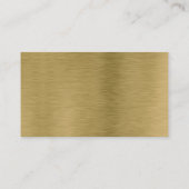 Nep gouden metalen textuur gratis drankjes ticketk informatiekaartje (Achterkant)