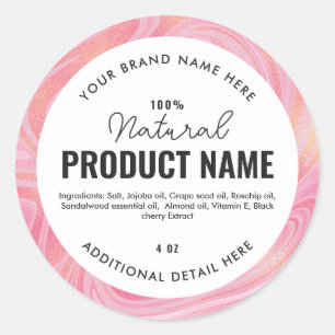 Nep gouden spiraal folie Product Ronde Label