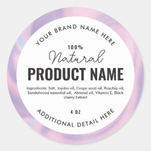 Nep gouden spiraal folie Product Ronde Label