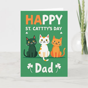 Nep gouden St. Catty's Day-vaderkaart Kaart