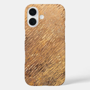Nep Gouden Strepen Kerst iPhone 16 Hoesje