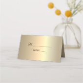 Nep gouden trouw plaatskaartje (Voorkant)