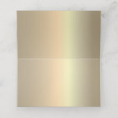 Nep gouden trouw plaatskaartje (Binnenkant ongevouwen)