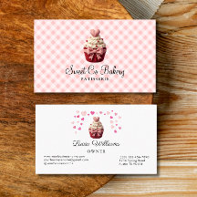 Nep Haakwerk Liefde Cupcake Bakkerij Visitekaartje
