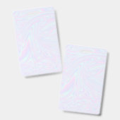 Nep holografisch effect textuur blauw badge (Voor- en achterkant)