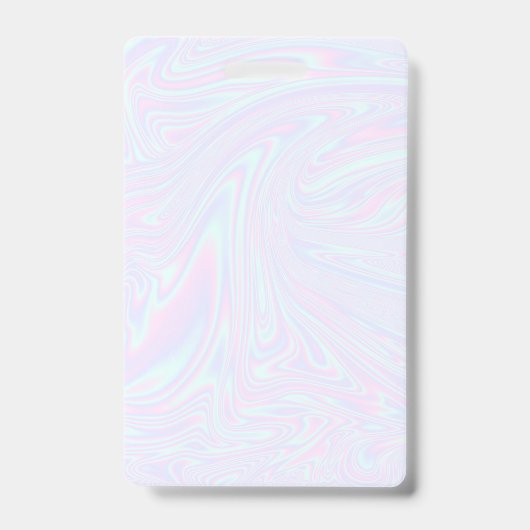 Nep holografisch effect textuur blauw badge (Voorzijde)