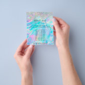 NEP holografisch iriserend en nep glitters Flyer (Hand)