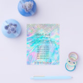 NEP holografisch iriserend en nep glitters Flyer (Enkel)