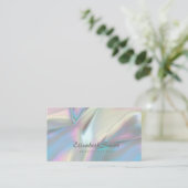 Nep holografisch kameleon visitekaartje (Staand voorkant)