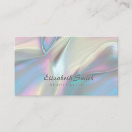 Nep holografisch kameleon visitekaartje (Voorkant)