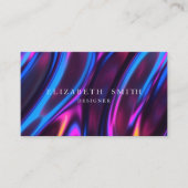 Nep holografisch neon professioneel visitekaartje (Voorkant)