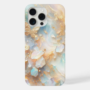 Nep Holografische Opal Maansteen Gouden Vlinder iPhone 15 Pro Max Case