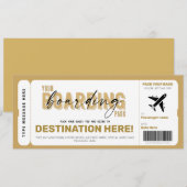 Nep-instapkaart Cadeaubord Pas Voucher Kaart (Voorkant / Achterkant)