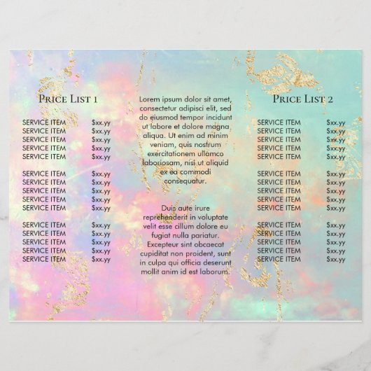 nep iriserende delicate opaal brochure (Achterkant)