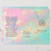 nep iriserende delicate opaal brochure (Voorkant / Achterkant)