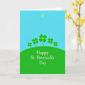 Nep Kaart voor St. Patrick's Day (Gele Bloem)