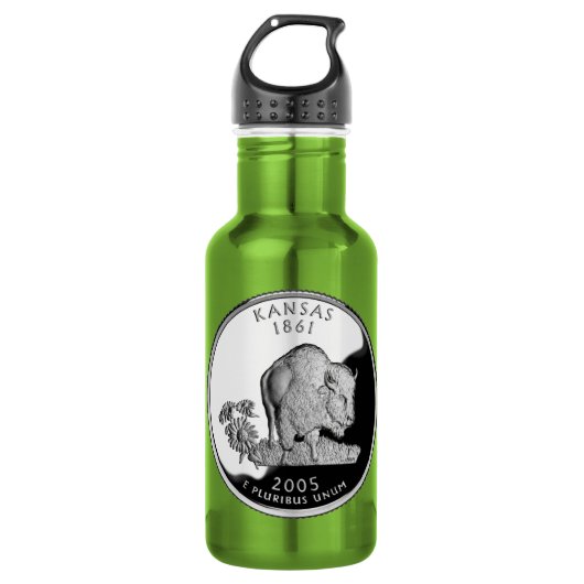 Nep Kansas State Quarter Waterfles (Voorkant)