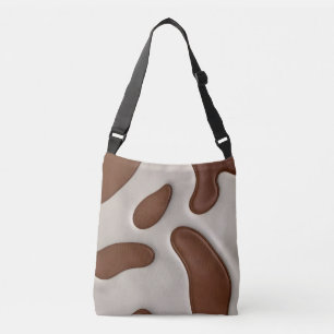 Nep koeienleer moderne luxe elegante collectie crossbody tas