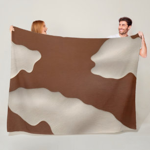 Nep koeienleer trendy luxe elegante collectie fleece deken