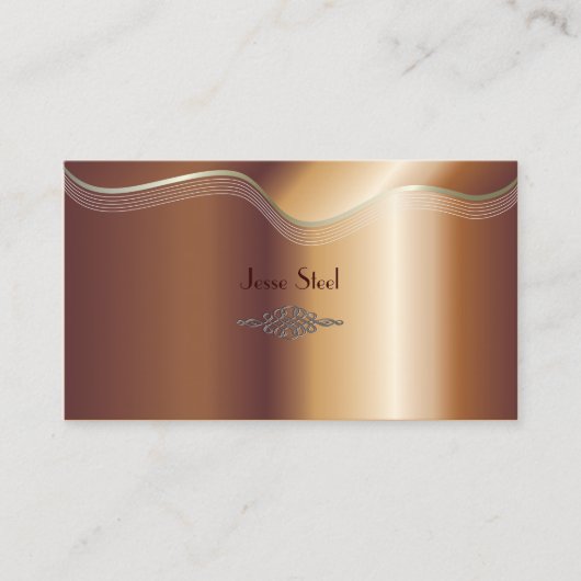 Nep koperen visitekaartjes (Voorkant)