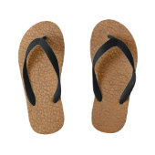 nep lederen look kinder teenslippers (Voetbed)