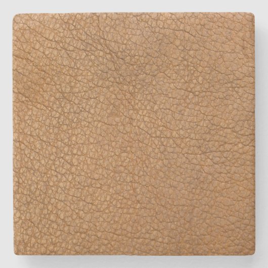 nep lederen look stenen onderzetter (Voorkant)