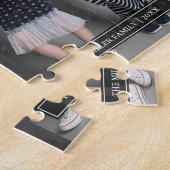 Nep leer Buffalo ruit Kerst foto collage Legpuzzel (Zijkant)