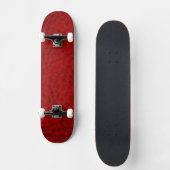 Nep leer rood skateboard (Voorkant)