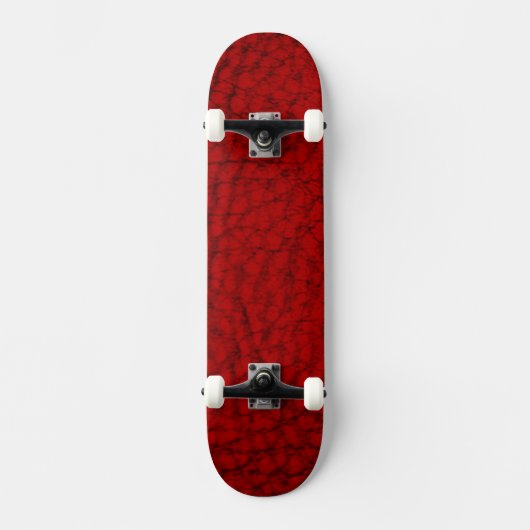 Nep leer rood skateboard (Voorkant)