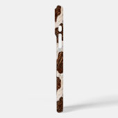 Nep leer tegelpatroon Western Case-Mate iPhone Case (Achterkant / Links)