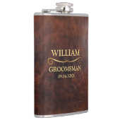 Nep leer vinyl omwikkeld heupfles (Rechts)