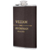 Nep leer vinyl omwikkeld heupfles (Links)