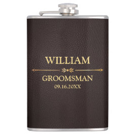 Nep leer vinyl omwikkeld heupfles