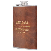 Nep leer vinyl omwikkeld heupfles (Links)