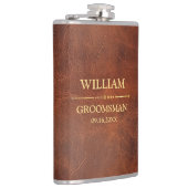 Nep leer vinyl omwikkeld heupfles (Rechts)