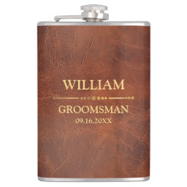 Nep leer vinyl omwikkeld heupfles