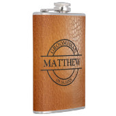 Nep leer vinyl omwikkeld heupfles (Rechts)