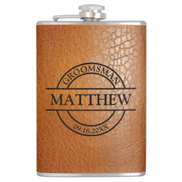 Nep leer vinyl omwikkeld heupfles